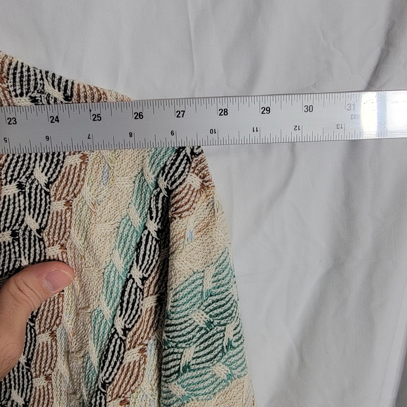 Sergio Tacchini Men's Crewneck Sweater in Cream, Green, and Black - Picture 4 of 5